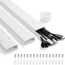 47In TV Cord Hider, Adhesive & Screw Mount Large Cable Hider Kit picture