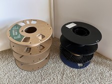 6 Empty 3D Printing Filament Spools picture