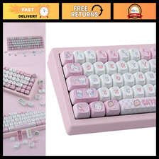 Cute Kitty Cat Keycaps Set 140 Keys MOA Profile | Custom Dye-Sublimation for MX picture