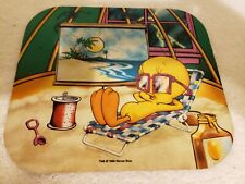 VTG Vintage New  1997 Fellowes Tweety Bird Mouse Pad.Tweety Relaxing like She at picture