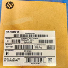 HP 871A 3-Liter Latex Ink Cartridge Cyan Genuine/Original Inkjet G0Y79D picture