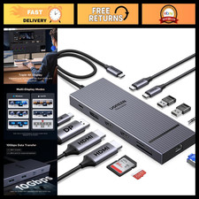 12-in-1 USB C Docking Station, Triple Monitor 4K, Dual HDMI & DisplayPort Output picture