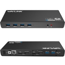 WAVLINK Dual Monitor DisplayLink Docking Station USB 3.0/USB-C Dock 4K HDMI DP picture