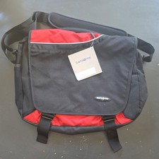 Samsonite Messenger Bag Black Red Laptop Case 74896 A66 Padded Shoulder Strap picture