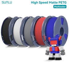 SUNLU Matte PETG 3D Printer Filament 1.75mm High Speed 5KG Strong picture