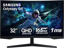 SAMSUNG 32 inch Odyssey G55C QHD Curved Gaming Monitor 165Hz 1ms HDR10 FreeSync picture