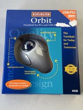 NEW Kensington Orbit Track Ball 2 Button Mouse Model 64226 USB / PS2 OPEN BOX picture