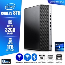 HP Desktop Computer PC i5 8th,up to 64GB RAM 16TB NVMe SSD,Windows10/11 WiFi BT picture