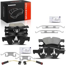 A-Premium Front & Rear Ceramic Disc Brake Pads Set Compatible with Select Merced picture