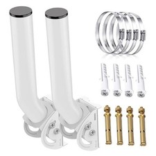 Wireless Bridge Mount, 2-Pack 11 in Dual Screw Antenna Mount White 2-Pack picture