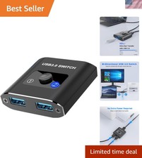 Effortless Device Sharing with USB 3.0 Bi-Directional KVM Switch - 5Gbps Speeds picture