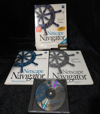 Netscape Navigator Personal Edition Windows 95 3.1 Rare Vintage Software HTF picture