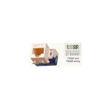 ICC CAT5JACK-BK Black RJ-45 Modular Connector 8P 1 Port picture
