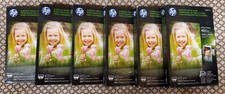 HP Genuine Everyday Photo Paper Lot Of Six 100 Sheets 4x6 Glossy Sealed picture