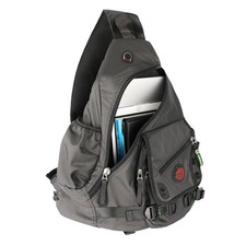 Kawei Knight Large Sling Bag Laptop Backpack Cross Body Large, A-black picture