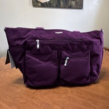 Baggallini Any Day Laptop Tote Purple RFID Water-Resistant Fits 15in MPN picture
