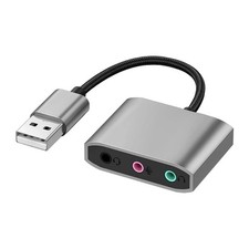 3 IN 1 External USB Sound Card Audio Jack 3.5mm Cable Adapter 3 Ports HIFI Sound picture