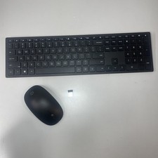 HP Wireless Keyboard / Mouse Combo TPC-L001K Full Size Membrane Chiclet Keyboard picture