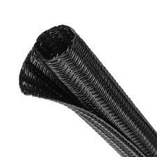 Split Wire Loom Tubing, Cable Protector Sleeve, Braided Cable Management for ... picture