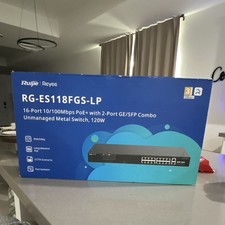 Ruijie Reyee RG-ES118FGS-LP 16-Port 100Mbps PoE+ Unmanaged Rack SFP picture