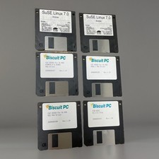 HUGE LOT OF 6 3.5 Disks With Linux SuSE & Programs, Drivers Biscuit PC picture