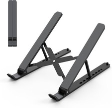 Laptop Stand Ergonomic Portable Adjustable Height Laptop Holder Metal Foldable picture