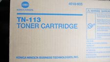 TN-113,4518605 Original OEM Konica Minolta Toner Cartridge, Black New Open Box picture