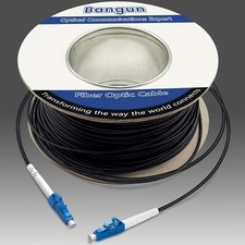 100 Feet 30 Meters LC to LC Outdoor Armored Simplex Fiber Patch Cable Single ... picture