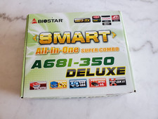 Biostar A68I-350 DELUXE, BGA FT1, AMD Motherboard open box looks new picture