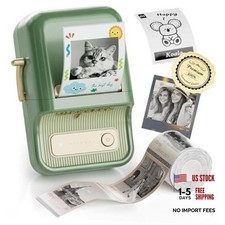 Label Maker, B21 Pro 300DPI HD Sticker Printer for Photos, Green | Pine Green picture