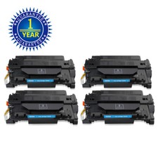 4PK CE255A Black Toner Cartridge For HP 55A LaserJet P3010 P3015 P3015dn M525c picture