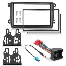 NuIth Double DIN Radio Dash Kit W/Radio Wire Harness for 2005-2015 Volkswagen Je picture