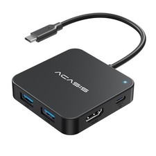 ACASIS USB C Hub 10Gbps, 6-in-1 Multiport Adapter with 4K 60Hz HDMI, Black picture