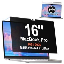 Magnetic 360° Privacy Screen MacBook Pro 16 Inch (2021-2026) Black for Macbook picture