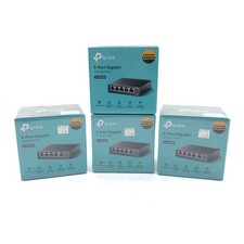 NEW Lot (4) TP-Link TL-SG105S 5-Port Gigabit Unmanaged Ethernet PoE Switch picture