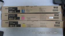 GENUINE SET OF OCE 481-1 CYAN, 481-2 MAGENTA, 481-3 YELLOW  picture