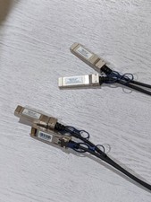 Two (2) Tripp Lite N280-20N-BK 0.5M SFP Plus Copper Cable Blk 30Awg 10Gbps picture