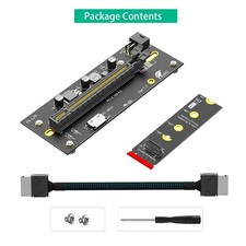 PCI-E 4.0 x16 to M.2 Extension Cable GPU Riser Card M.2 M key to PCI Express picture