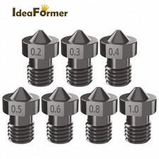1PCS V6 Extruder Nozzle Hardened Steel M6 High Temperature For 1.75mm Filament picture