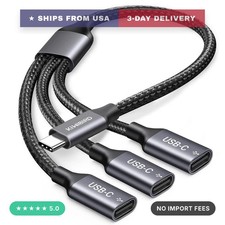 USB C Splitter 1 in 3 Out, USB Type C Splitter, USBC Male to Multi Type C Female picture
