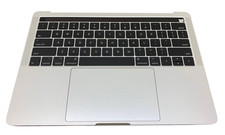 GRADE A Top Case Palmrest Keyboard + Battery MacBook Pro 2016 2017 A1706 -Silver picture