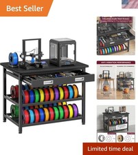 3D Printer Stand with Filament Storage - Heavy Duty 3D Printer Table with Met... picture