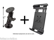 RAM Flat Surface Mount for Samsung Galaxy Tab A 8.0, Tab S2 8.0 w/Case, Others picture