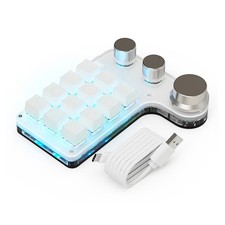 Custom Knob Keyboard Office Mini Quick Mechanical Hot Swap Keyboard LED RGBLight picture