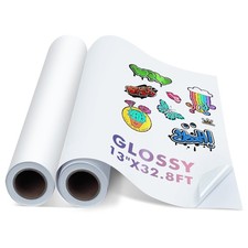 Koala Printable Vinyl Sticker Paper 2Roll 13 In x 32.8FT for Inkjet Printers A3+ picture