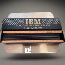 VTG IBM Mark Sensing Pencil wt 40+ Leads Electrographic Original Box . History picture