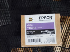 2024 GENUINE EPSON VIOLET T46YD INK SURECOLOR SC-P900 FACTORY SEALED 50ml picture
