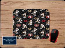MICKEY MOUSE SF 49ers THEME NEOPRENE PC MOUSE PAD DESK MAT HOME SCHOOL OFFICE picture