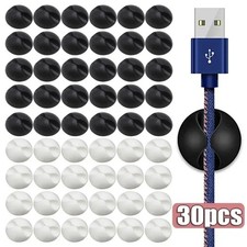 Self-Adhesive Silicone Cable Clips Wire Organizer for Desk & Car picture