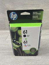 Genuine HP 61 Black & Color Ink Cartridges Combo Set CR259FN Sealed EXP 2017 picture